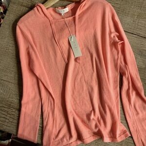 Inhabit NHBT Hooded Pullover Sweater in Nectar.